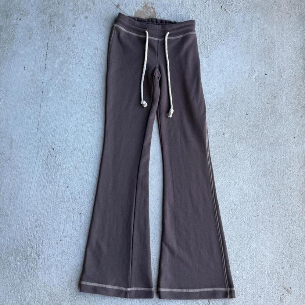 Womens brown flare sweatpants edikted XS